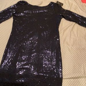 DARK NAVY SEQUIN DRESS WITH TAGS!
